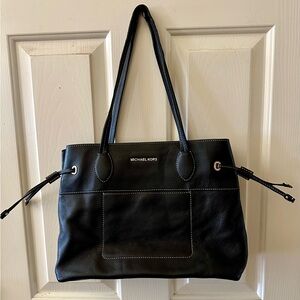 Michael Kors Black Structured Tote Bag